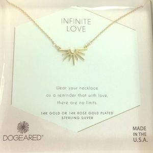 NWT Dogeared necklace 14k over Sterling